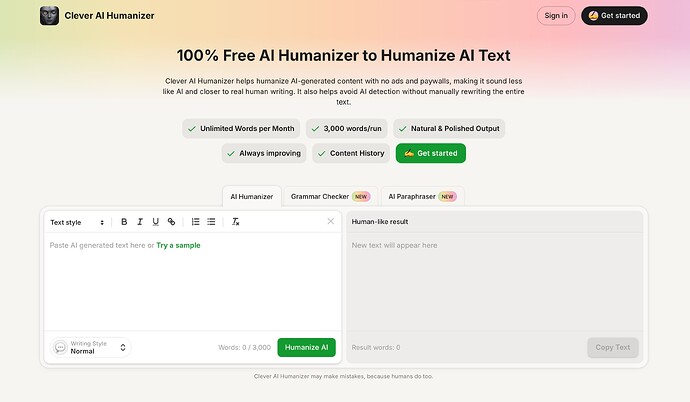 Monosnap Clever AI Humanizer - Humanize AI 100% Free, Unlimited words 2026-07-10 12-14-19