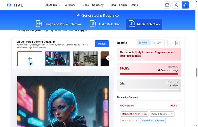 Hive public media demo with preloaded vendor example, not project test